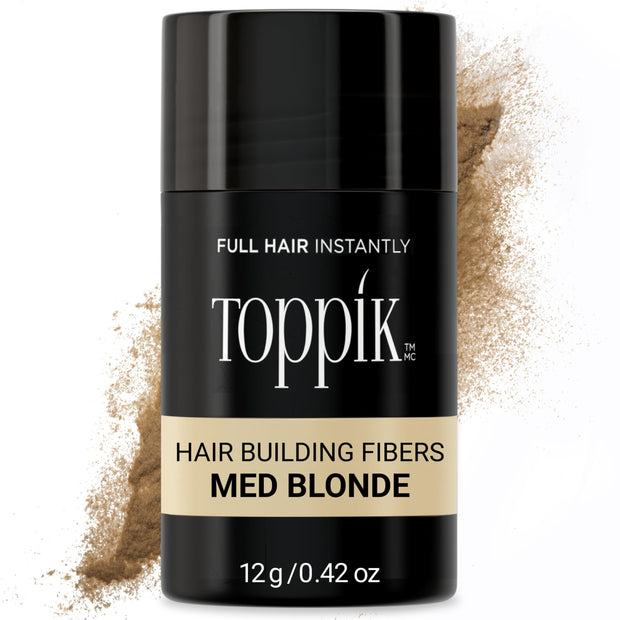 Toppik Hair Building Fibers, Fill In Fine or Thinning Hair Instantly Thicker, Fuller Looking Hair 9 Shades,4 size options