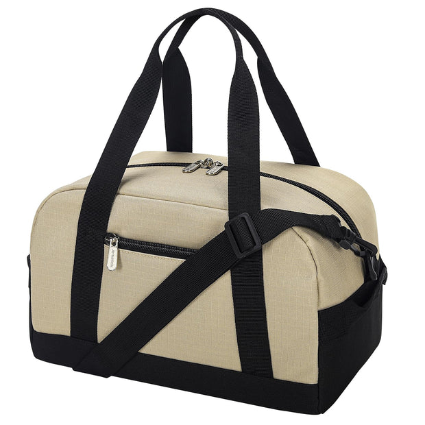 Small Gym Bag Carry On Bag - 12 in Mini Duffle Bag Lightweight for Overnight Travel（Black）