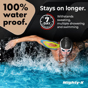 Waterproof Kinesiology Tape - 3 Rolls - Knee Support & Muscle Pain Relief - 16.4 ft Uncut Sports Kinetic Tape for Joint Stability - 50 Instructional Videos