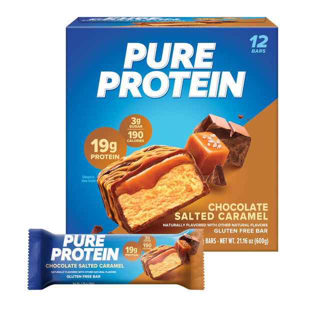 Pure Protein Galactic Brownie Bars - 12 Count Box | 20g High Protein, Gluten-Free, On-the-Go Snack | Ideal Pre & Post-Workout Fuel | Low Sugar, Great Taste!