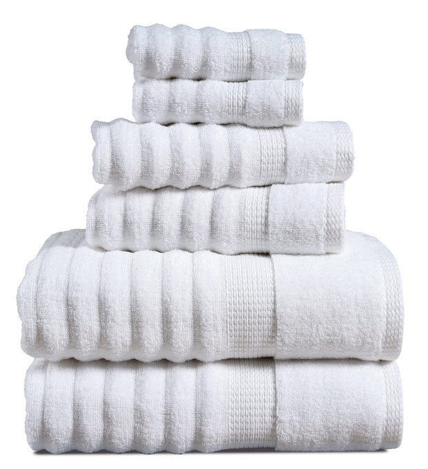 Lane Linen 100% Cotton Luxury Bath Towel Set - 18 Pieces - Ring Spun, Ultra Soft, Quick Dry & Extra Absorbent - 4 Bath, 8 Washcloths, 6 Bathroom Hand Towels - Machine Wash in Cold Water - Living Coral