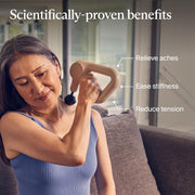 TheraGun Therabody Relief Handheld Percussion Massage Gun - Easy-to-Use, Comfortable & Light Personal Massager for Every Day Pain Relief Massage Therapy in Neck, Back, Leg, Shoulder and Body (Navy)