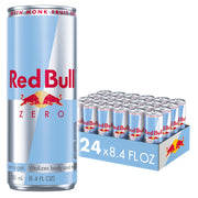 Red Bull Red Edition Sugar Free Energy Drink, Watermelon, with 80mg Caffeine plus Taurine & B Vitamins, 8.4 Fl Oz, 6 Packs of 4 Cans (Pack of 24)