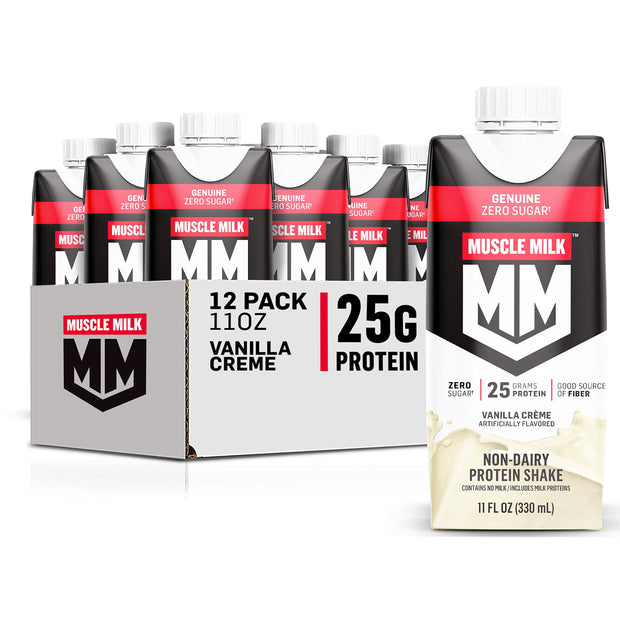 Muscle Milk Genuine Protein Shake, Chocolate, 25g Protein, 11 Fl Oz (Pack of 4)