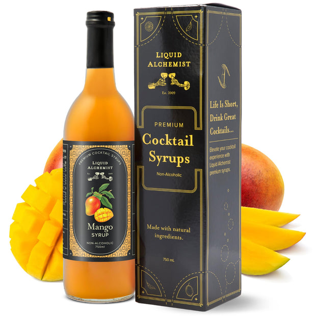 Liquid Alchemist Raspberry Syrup for Drinks - Real Ingredients Make our Raspberry Puree for Drinks the Perfect Drink Mixer - Our Cocktail Syrup is Non-GMO & Vegan (25.4 oz)