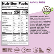 Lenny & Larry's The Complete Cookie, Oatmeal Raisin, 16g Plant Protein, Vegan, Non-GMO, 4 Ounce (Pack of 12)