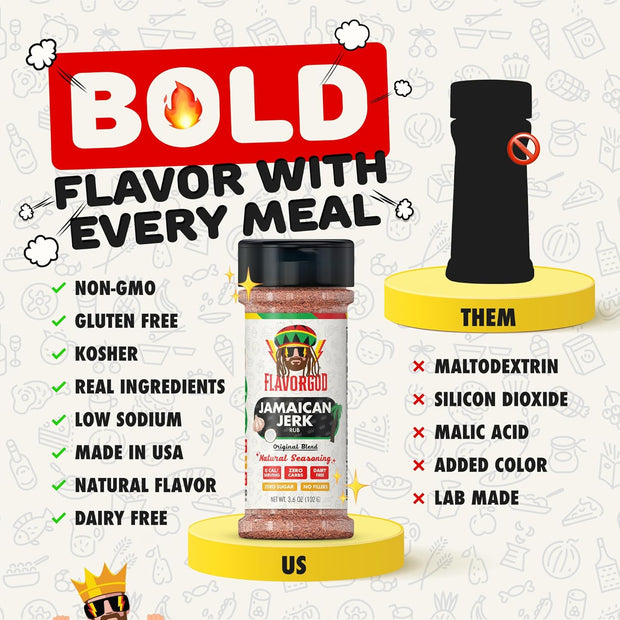 Taco Tuesday Seasoning Mix by Flavor God - Premium All Natural & Healthy Spice Blend for Grilling Chicken, Beef, Seafood, Vegetables, Salad, Ravioli, Pizza, & Pasta - Kosher, Gluten-Free, Dairy-Free, Vegan, Keto Friendly