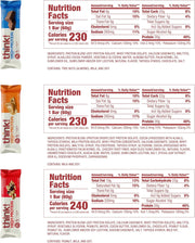 think! Protein Bars, High Protein Snacks, Gluten Free, Kosher Friendly,Variety Pack, Nutrition Bars, 2.1 Oz per Bar, 12 Count (Packaging May Vary)
