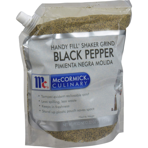 McCormick Culinary Shaker Grind Black Pepper, 16 oz - One 16 Ounce Container of Shaker Grind Black Pepper for Hot, Piney Flavors for Grilling and Cooking at Home