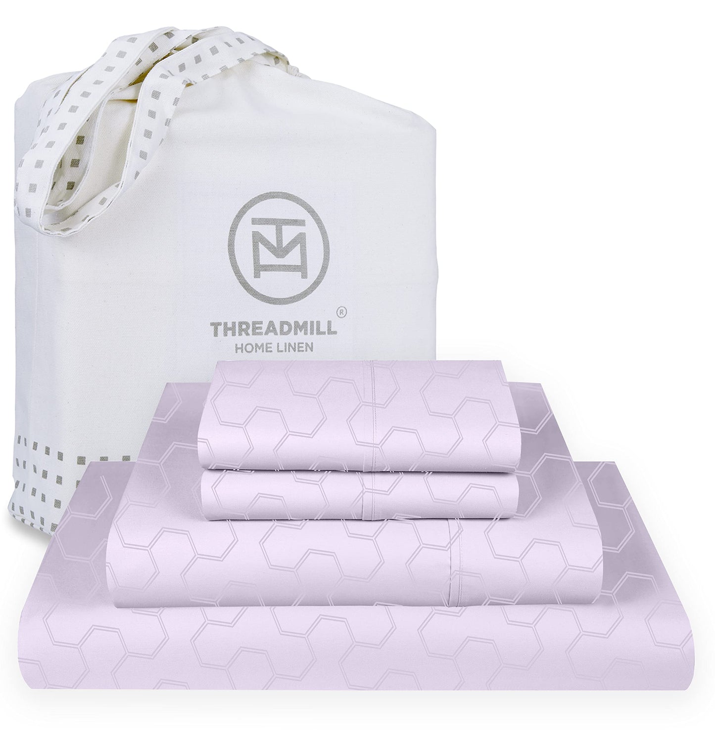 Threadmill 5-Star Hotel 500 Thread Count Best Bed Sheets, 100% Cotton Sheets Set for Queen Bed, Smoother Than Egyptian Cotton Claims, 4 Pc Set with Deep Pockets (Dark Grey)