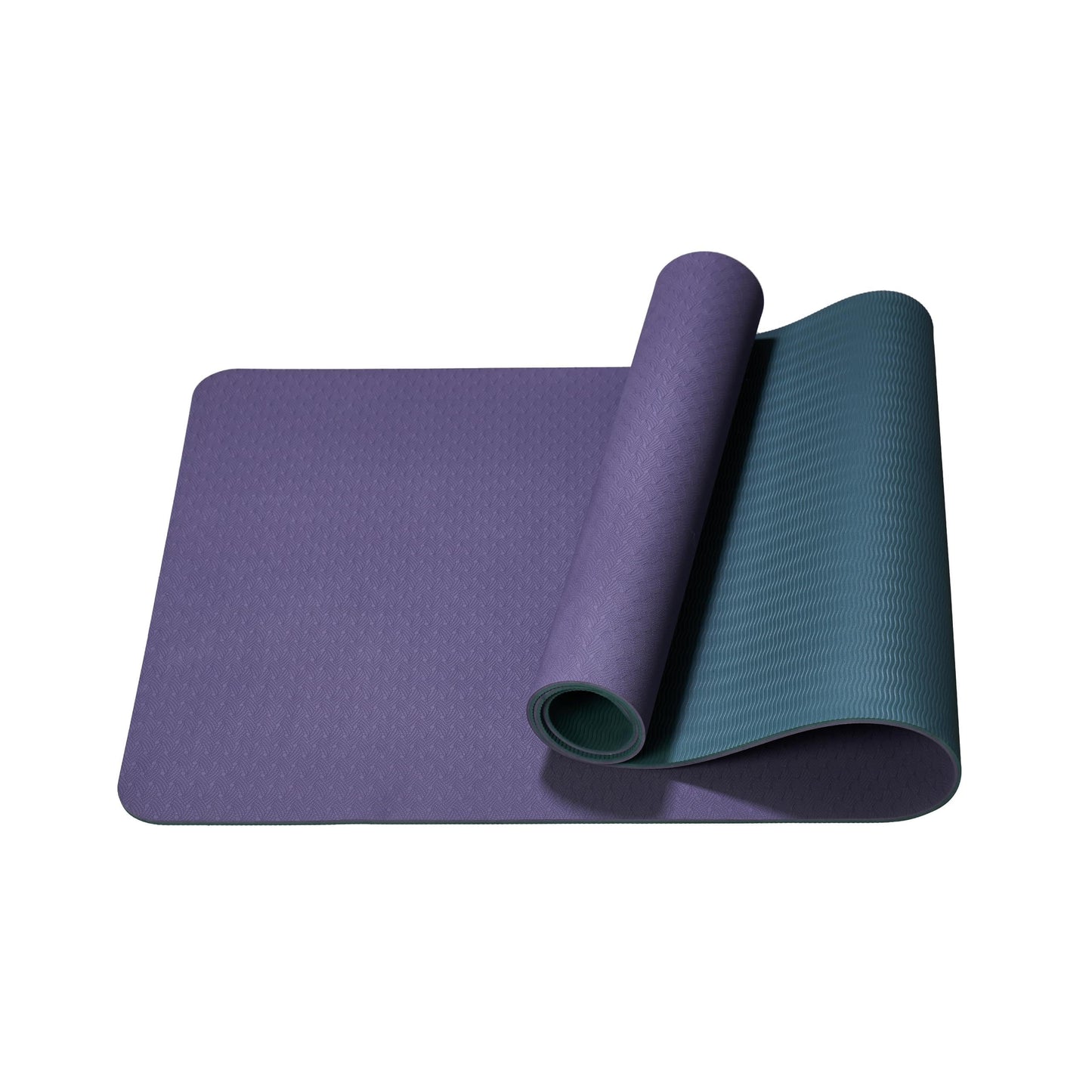 FLEXISPOT Yoga Mat, Exercise Yoga Mat with Non-Slip Design, Professional TPE Exericise Mat, Multi-Purpose Workout Mat for Women, Pilates Fitness and Floor Exercises.