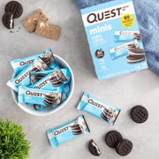 Quest Nutrition Mini Protein Bars Bundle, Chocolate Chip Cookie Dough and Cookies & Cream, High Protein, Low Carb, Keto Friendly, 14 Count Each