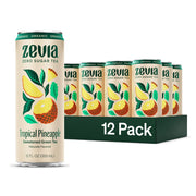 Zevia Organic Sugar Free Iced Tea, Tea Refresher Variety Pack, 12 Ounce Cans (Pack of 12)