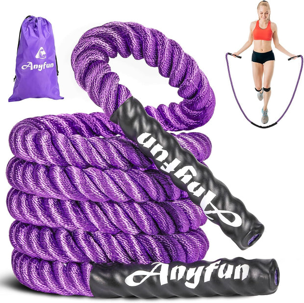 Weighted Jump Rope Fitness Equipment for Women Adult Jumprope for Strength Training Weight Loss Shape Body Total Body Workout Skipping Rope Home Gym Jumping Rope