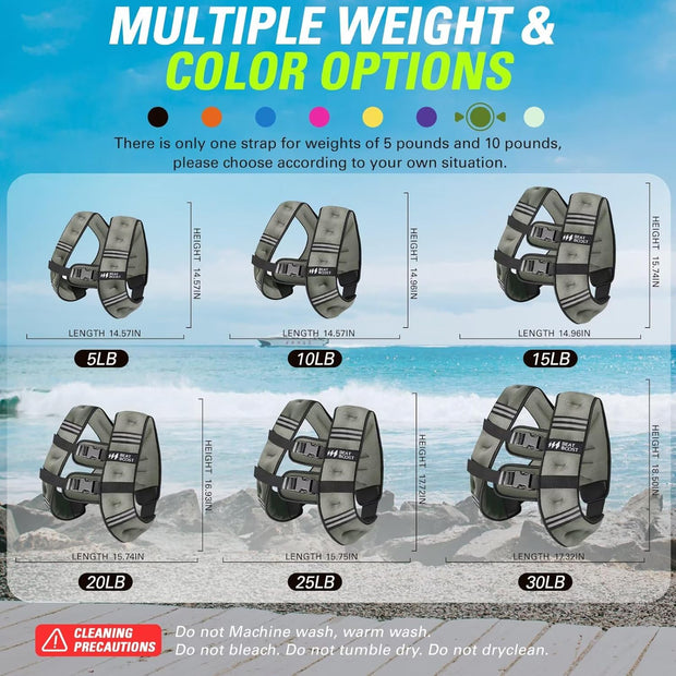 Weighted Vest Woman 5 12 15 20 25 30 lb Weight Vest with Ironsand for Walking Strength Training Running Workout