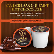 Van Der Laan Chocolate Hot Cocoa Pods, Gourmet Dutch Chocolate Assorted Variety Pack Compatible with K Cup Brewers Including 2.0, 40 Count