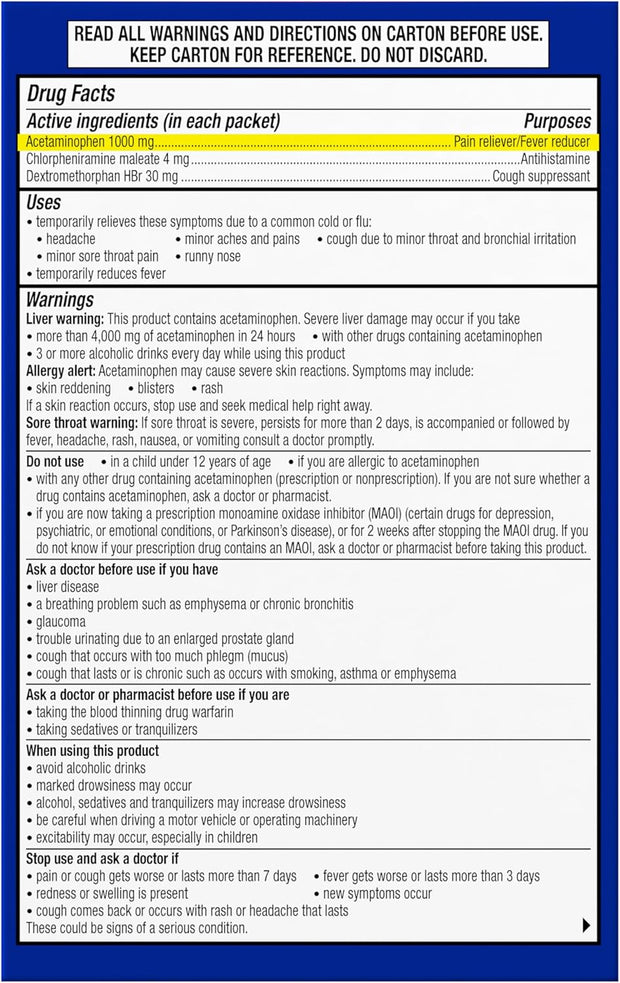 Theraflu Max Strength Daytime Flu Symptom Relief, Honey and Elderberry Syrup, 8.3 Fl Oz and Nighttime Flu Symptom Relief, Honey Lemon Flavor - 6 Count