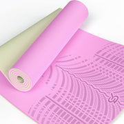 LOLLIPOP Thick Yoga Mat, Non-Slip Exercise Mat for Yoga, Pilates, Stretching Fitness & Exercise Mat with Easy-Cinch Carrier Strap