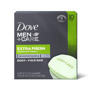 Dove Men+Care Men's Bar Soap More Moisturizing Than Bar Soap Deep Clean Soap Bar that Effectively Washes Away Bacteria, Nourishes Your Skin 3.75 oz 10 Bars