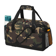 Small Gym Bag with Wet Pocket - 14 inch Mini Duffle Bag for Men & Women Lightweight Carry On Bag for Travel Sport - Black