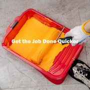 Mister Rui Foam Paint Roller, 8 Pack 4 Inch Paint Roller Kit, Complete 4" Mini Paint Roller Kit with Small Foam Paint Roller Covers, Frame, Tray and Liner for Professional Painting Results