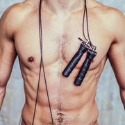 WOD Nation Attack Speed Jump Rope : Adjustable Jumping Ropes : Unique Two Cable Skipping Workout System : One Thick and One Light 11 Foot Cable : Perfect for Double Unders : Men and Women