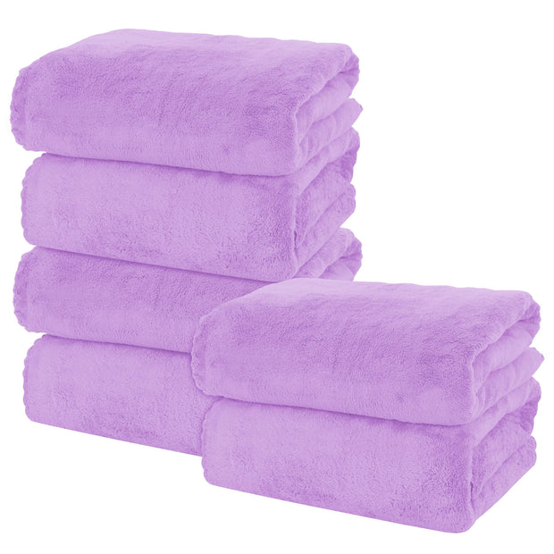 MOONQUEEN 2 Pack Premium Bath Towel Set - Quick Drying - Microfiber Coral Velvet Highly Absorbent Towels - Multipurpose Use as Bath Fitness, Bathroom, Shower, Sports, Yoga Towel (Grey)