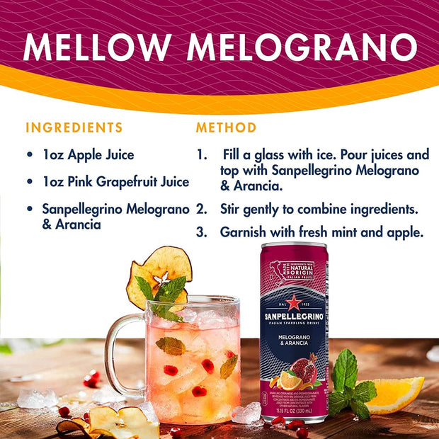 San Pellegrino Sparkling Water Variety- 4 Flavors 24 Pack 6 Cans of Each