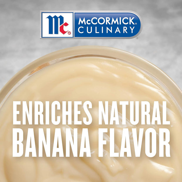 McCormick Culinary Imitation Banana Extract, 16 fl oz - One 16 Fluid Ounce Bottle of Banana Flavoring Extract, Perfect for Baking, Keto, Beverages and More
