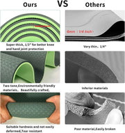 Yoga Mat 1/3 inch QMKGEC Exercise Mats 8mm TPE Non-Slip Extra Thick High-Density Eco Friendly for Yoga Workout Pilates Yoga Mats for Women Men