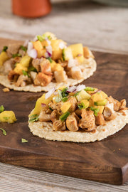 La Tortilla Factory Handmade Style White Corn & Wheat Tortillas, Non-GMO, 14g of Whole Grains, 8-Count, 11.57 oz.