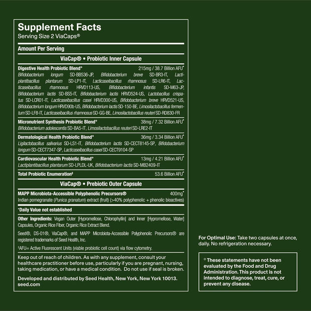 Seed 14 Day Gut Reset - Prebiotic and Probiotic for Women & Men - Digestive Health, Gut Health, Rapid Gut Recovery, Bloating & Constipation Relief - Vegan & Shelf-Stable - 28 Capsules (14-Day Supply)