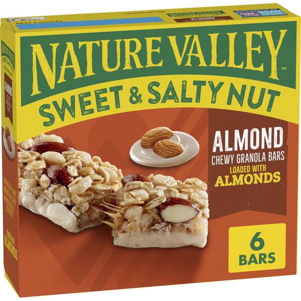 Nature Valley Sweet and Salty Nut Granola Bars, Dark Chocolate Peanut Almond, 15 Bars, 18 oz