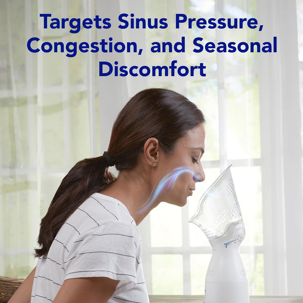 Vicks Sinus Inhaler - Non-Medicated Steam Relief for Allergies, Congestion, Cough & Colds, Vocal Steamer, Soothes Nasal & Throat Passages, Works with VapoPads (1 Included)