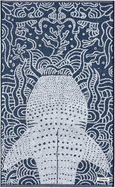Sand Cloud Turkish Beach Towel - Sand Free - 100% Organic Turkish Cotton Yarn - Quick Dry Towel for Beach, Picnic, Blanket or Bath Towel - As Seen on Shark Tank - Marine Life (Whale Shark)