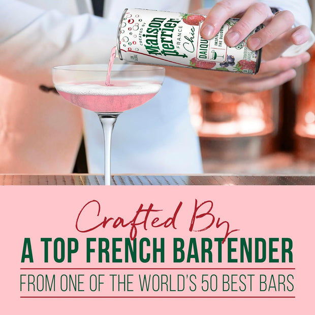 Maison Perrier Chic Variety Pack Flavored Sparkling Beverage, Low Calorie, Mocktails, 12-Pack