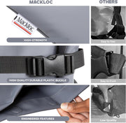 Versatile Water-resistant Shoe & Gym Bag – Travel-Ready, Washable TPU Storage with Vent, Fits up to Men’s 13