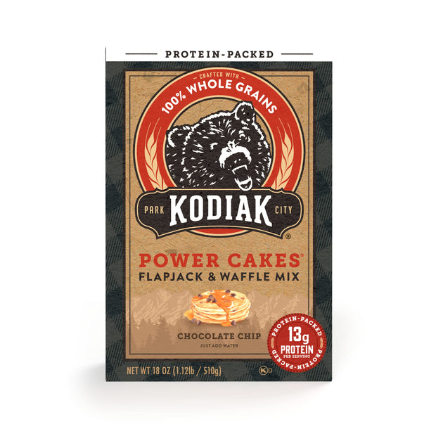Kodiak Cakes Power Cakes, Pancake & Waffle Mix, Blueberry, High Protein,100% Whole Grains (Pack of 1), 18 Ounce