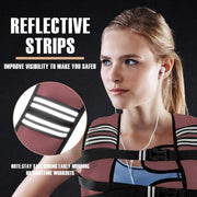 Weighted Vest Men or Women - 5/10/15/20/25/30lbs Weights with Reflective Stripe, Weighted Vest for Workout Equipment for Strength Training Running - Walking Weight Loss