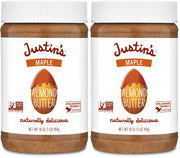 Justin's Classic Almond Butter, Only Two Ingredients, No Stir, Gluten-free, Non-GMO, Keto-friendly, Responsibly Sourced, 16 Ounce Jar, Pack of 1