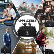 Marengo Gym Bag for Men & Women with Shoe & Wet Compartment - Duffle Bag for Travel, Sports, Fitness & Workout, gifts for men&women