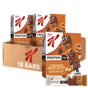 Special K Bar Protein Meal Bars, 12g Protein, Meal Replacement, Chocolate Peanut Butter (3 Boxes)