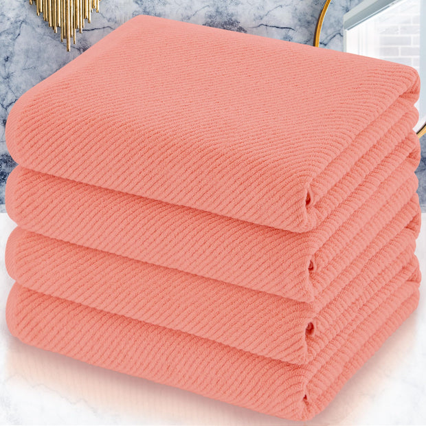 VOOVA & MOVAS Burgundy Towel Set - 100% Cotton | Lightweight | Soft | Quick Dry, 6 Piece Towel Set,2 Large Bath 30"x56", 2 Hand 18"x28", 2 Washcloths 13"x13", Towels Gift Set, Red Towels