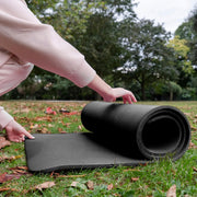 Yoga Mat 1-Inch Extra Thick High-Density Exercise Mat with Non-Slip Surface & Carry Strap for Men & Women Tear-Resistant Pilates Workout Mat for Home Gym, Floor Fitness