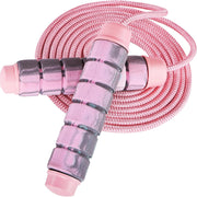 Jump Rope for Women & Men Adjustable Length Cotton Skipping Rope for Adults & Kids Workout Equipment for Weight Loss, Cardio, Boxing & Fitness Suitable for Home, Gym & School Use