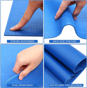 Yilloog 20 Pcs Yoga Mat Non Slip Exercise Workout Mat with Strap for Women Gym Fitness Home Supplies, 72 x 24 Inch