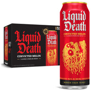 Liquid Death Sparkling Mountain Water, 16.9 oz Tallboys (12-Pack)