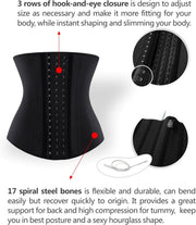 YIANNA Latex Long Torso Waist Trainer for Women Tummy Control Underbust Waist Cincher Corset Sport Girdle Body Shaper