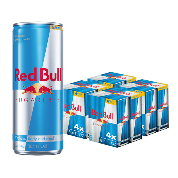 Red Bull Pink Edition Sugar Free Energy Drink, Wild Berries, 8.4 fl. oz., Pack of 8 cans, with 80mg Caffeine, Taurine & B Vitamins