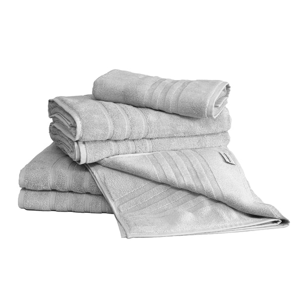 Mosobam Luxury Turkish Set of 2 Bath Towels 30X58 Light Taupe Oversize 700 GSM Bamboo Viscose & Aegean Turkish Combed Cotton